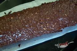 Príprava receptu Snickers roláda - sladké orieškové dobrodružstvo, krok 9