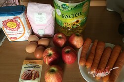 Príprava receptu Rýchly mrkvový koláč s jablkami, krok 1