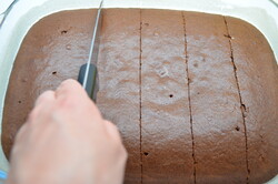 Príprava receptu Čokoládový koláč "grankáčik" pripravený za 15 minút, krok 11