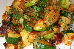Príprava receptu Zabudnite na klasické zeleninové šaláty - Cuketový bleskový šalát, krok 3
