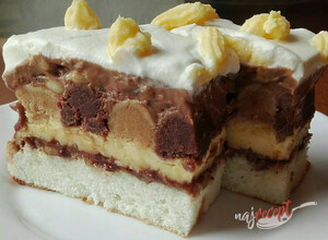 Recept Nutella torta s banánmi