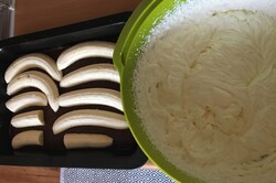 Príprava receptu Banánový krémový dezert s mascarpone krémom, krok 6