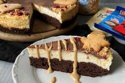 Príprava receptu Brownies cheesecake s tromi druhmi čokolády, krok 2