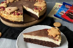 Príprava receptu Brownies cheesecake s tromi druhmi čokolády, krok 5