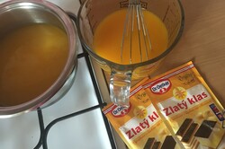 Príprava receptu Smotanové rezy s mandarínkami a želatínou, krok 4