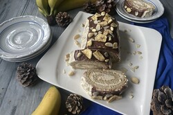 Príprava receptu Banánová roláda s orechovým krémom bez lepku., krok 4