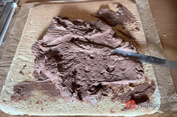 Príprava receptu Kokosová pochúťka s kakaovým krémom a čoko polevou, krok 2