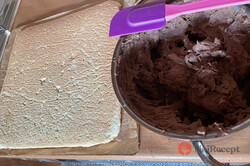 Príprava receptu Kokosová pochúťka s kakaovým krémom a čoko polevou, krok 8