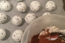 Príprava receptu Dvojfarebné fitness guľôčky z tvarohu a kokosu bez cukru, múky a vajíčka, krok 3