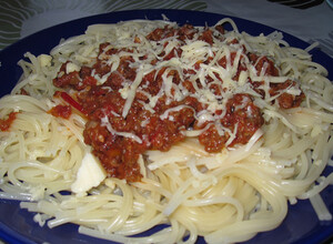 Recept Bolonské špagety