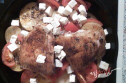 Príprava receptu Pečené kura na grécky spôsob, krok 11