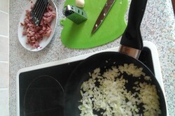 Príprava receptu Tekvicové halušky so špenátom, krok 9