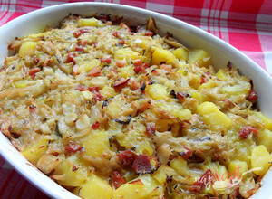 Recept Zapečená kapusta so zemiakmi