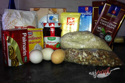 Príprava receptu Vynikajúce orechové žerbo rezy, krok 1