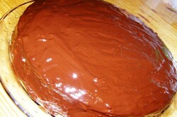 Príprava receptu Čokoládová torta s jahodami, krok 6