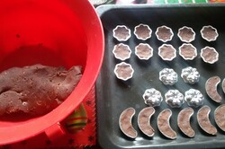 Príprava receptu Kakaové kvetinky s chuťou škorice, krok 1