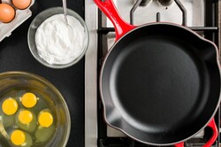 Príprava receptu Tajomstvo ako pripraviť perfektné miešané vajcia, krok 1