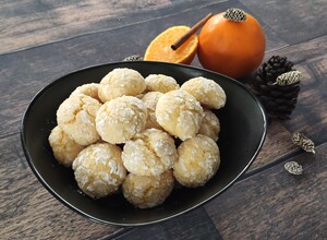Recept Kokosovo-pomarančové crinkles sušienky