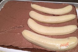 Príprava receptu Prešívaná deka s čoko krémom a banánmi, krok 4