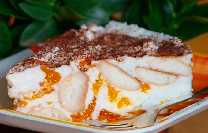 Recept Nepečená mandarínková torta - krok za krokom