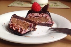 Príprava receptu Malinovo-čokoládové penové tortičky, krok 8