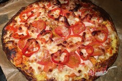 Príprava receptu Cuketová pizza s mozzarelou bez múky, krok 8