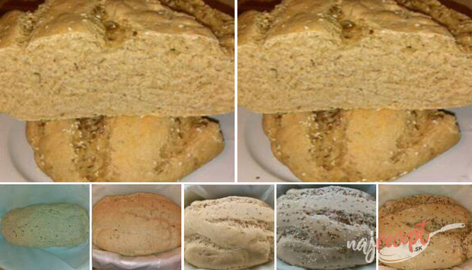 Recept Vločkový chlieb - zdravé pečivo