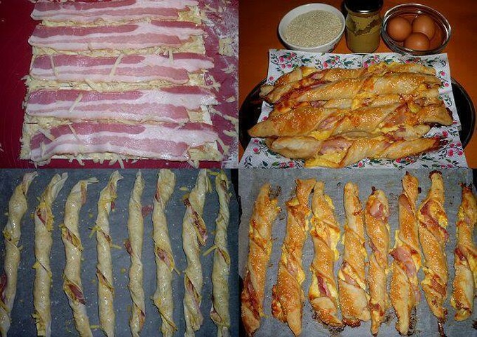 Recept Párty twister tyčinky so slaninou