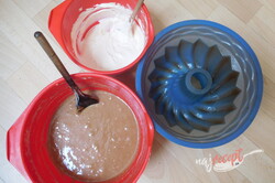 Príprava receptu Kakaová bábovka s tvarohom, krok 1