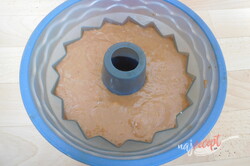 Príprava receptu Kakaová bábovka s tvarohom, krok 4