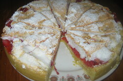 Recept Linecká torta s ovocím a snehom