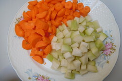 Príprava receptu Zeleninová polievka s vajíčkom, krok 1