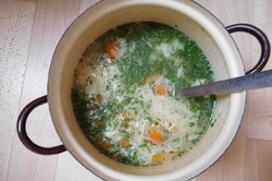 Príprava receptu Zeleninová polievka s vajíčkom, krok 3
