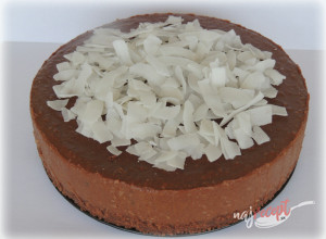 Recept Nepečená čokoládovo–kokosová tortička