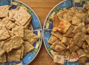 Recept Slané krekry v dvoch variáciách - slnečnicové a tekvicové