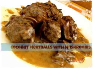 Recept Mäsové guľky v kokosovo - hubovej omáčke
