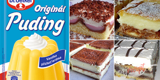Máte doma vanilkový alebo čokoládový puding? Zbierka 18 receptov na tie najlepšie pudingové zákusky.