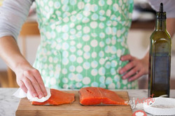 Príprava receptu Ako správne upiecť lososa v rúre za 5 minút?, krok 2