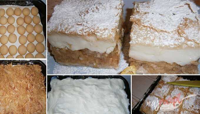 Recept Jablkový koláč s pudingom - fotopostup