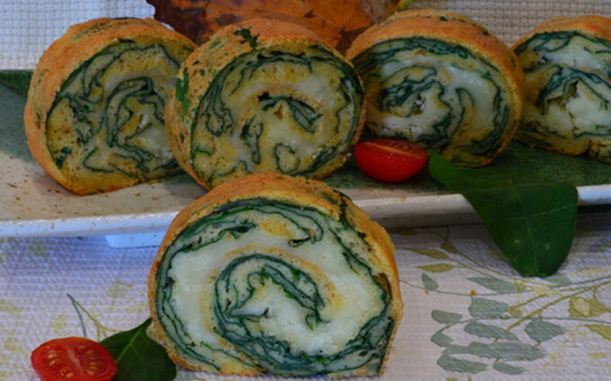 Recept Slaná špenátová roláda so syrom