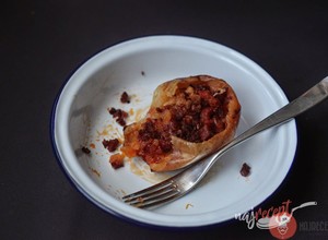 Fotorecept |Pečené zemiaky plnené Manchego syrom a chorizom