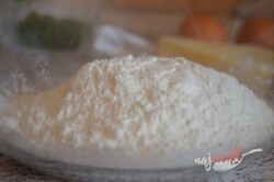 Príprava receptu Najlepšie slané palacinky s cesnakom, syrom a bylinkami, krok 2