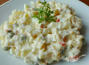 Recept Majonézový zemiakový šalát