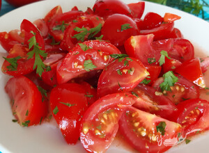 Recept Pikantný kórejsky paradajkový šalát