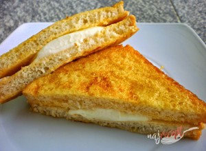Recept Mozzarella in carrozza - Chlieb plnený mozzarellou