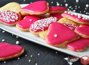 Fotorecept | Valentínske srdiečkové keksíky