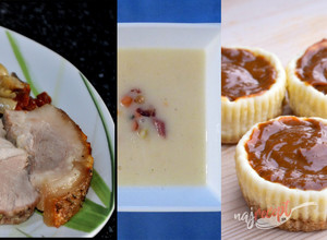 Recept Tip na nedeľný obed |Zelerová polievka & Bravčové karé na tymiáne & Mini cheesecakes