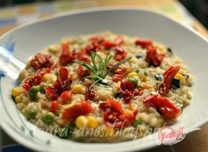 Recept Zeleninové rizotto so sušenými paradajkami