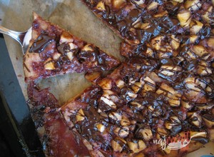 Recept Jablkovo-brusnicová pizza