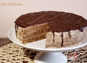 Recept Pomarančovo-orechová torta s čokoládovým krémom